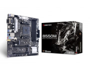 BIOSTAR B550MX/E PRO, Socket AM4, AMD B550, Dual 4xDDR4-4933+, APU AMD graphics, VGA, DVI, HDMI, 2xPCIe4.0 X16, 4xSATA3, RAID, 2x M.2 4.0, 1xPCIe X1, 1xM.2 E-key for WiFi, ALC897 7.1 HDA, GbE LAN, 6xUSB3.2, mATX